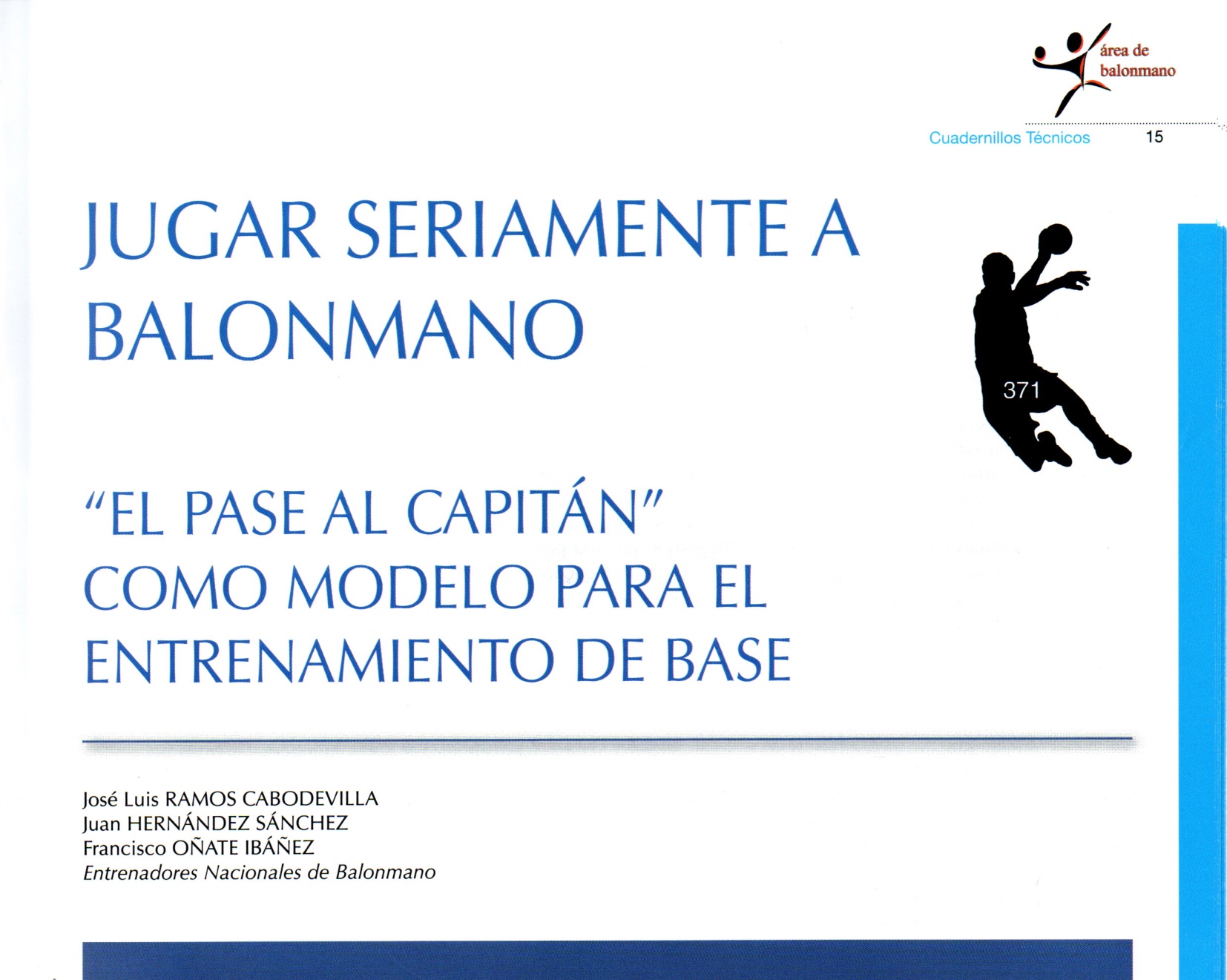 JUGAR SERIAMENTE AL BALONMANO 